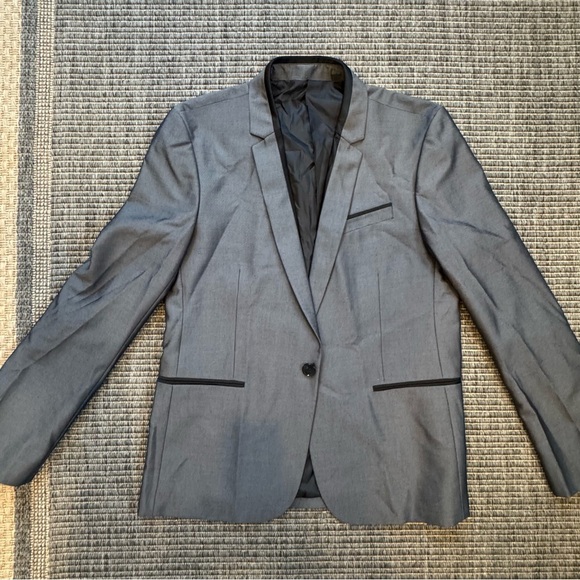 Guess Gray Slim-Fit Sport Coat Blazer - Picture 1 of 5